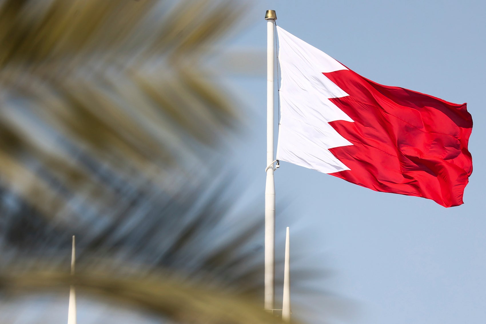 علم البحرين في الصخير، البحرين، 2 مارس/آذار 2023.