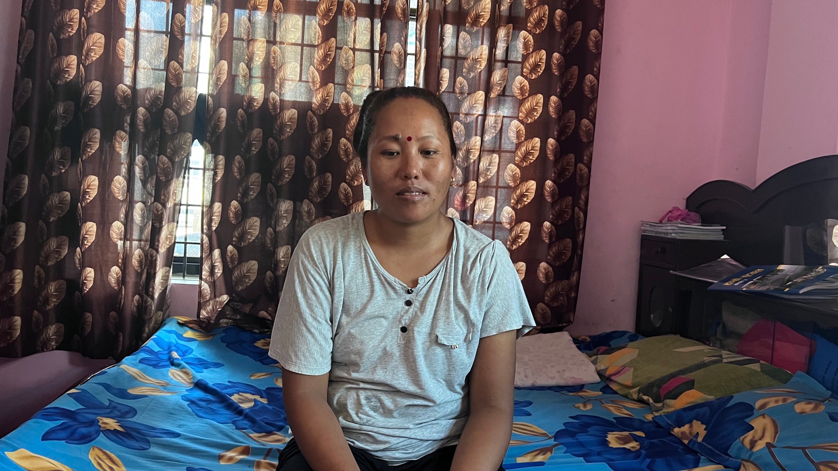 Til’s wife Chitrakala in Butwal, Nepal, July 22, 2023. 