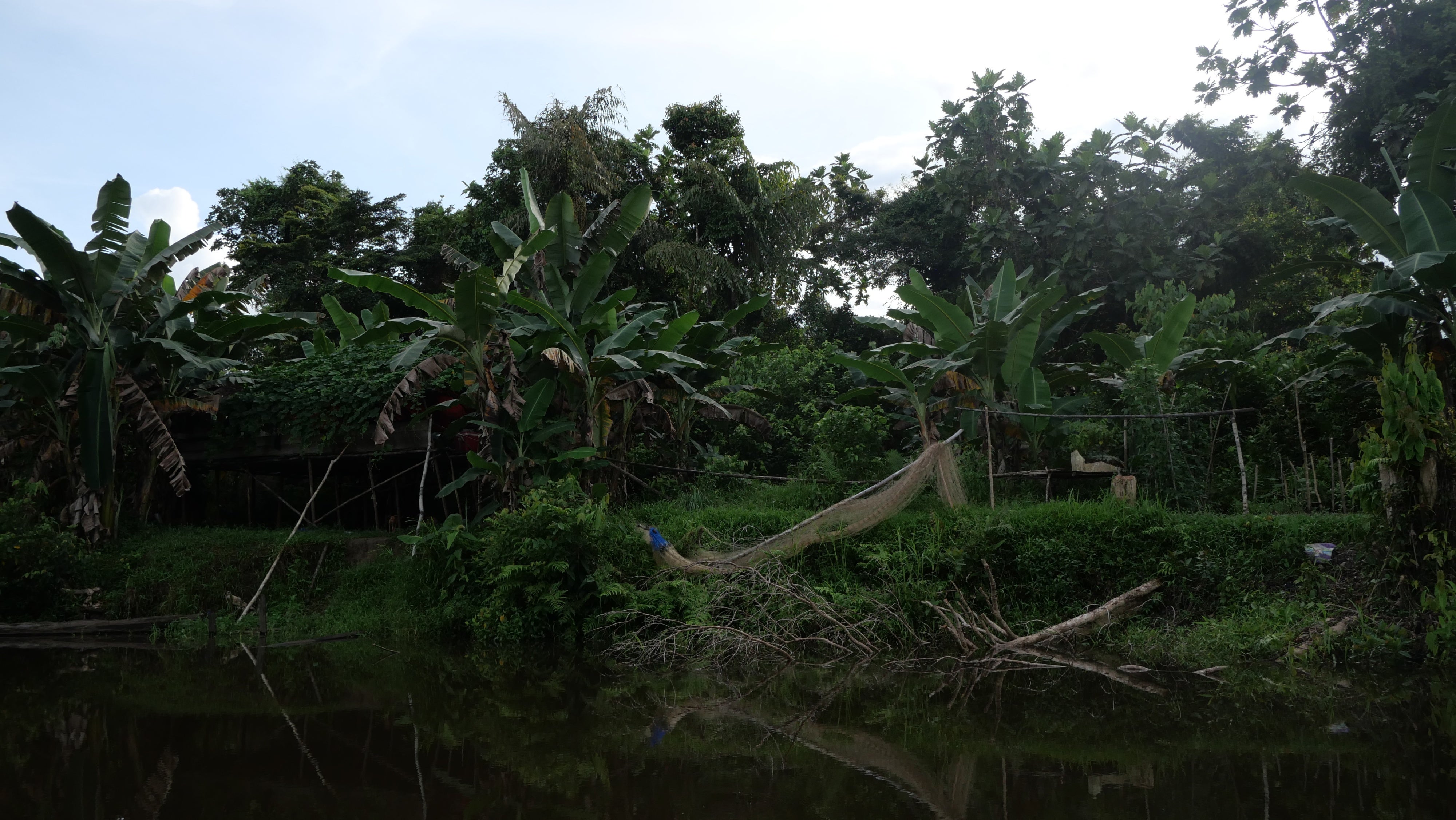 A hamlet in Ampera village on the banks of the Digoel River, South Papua, Indonesia.