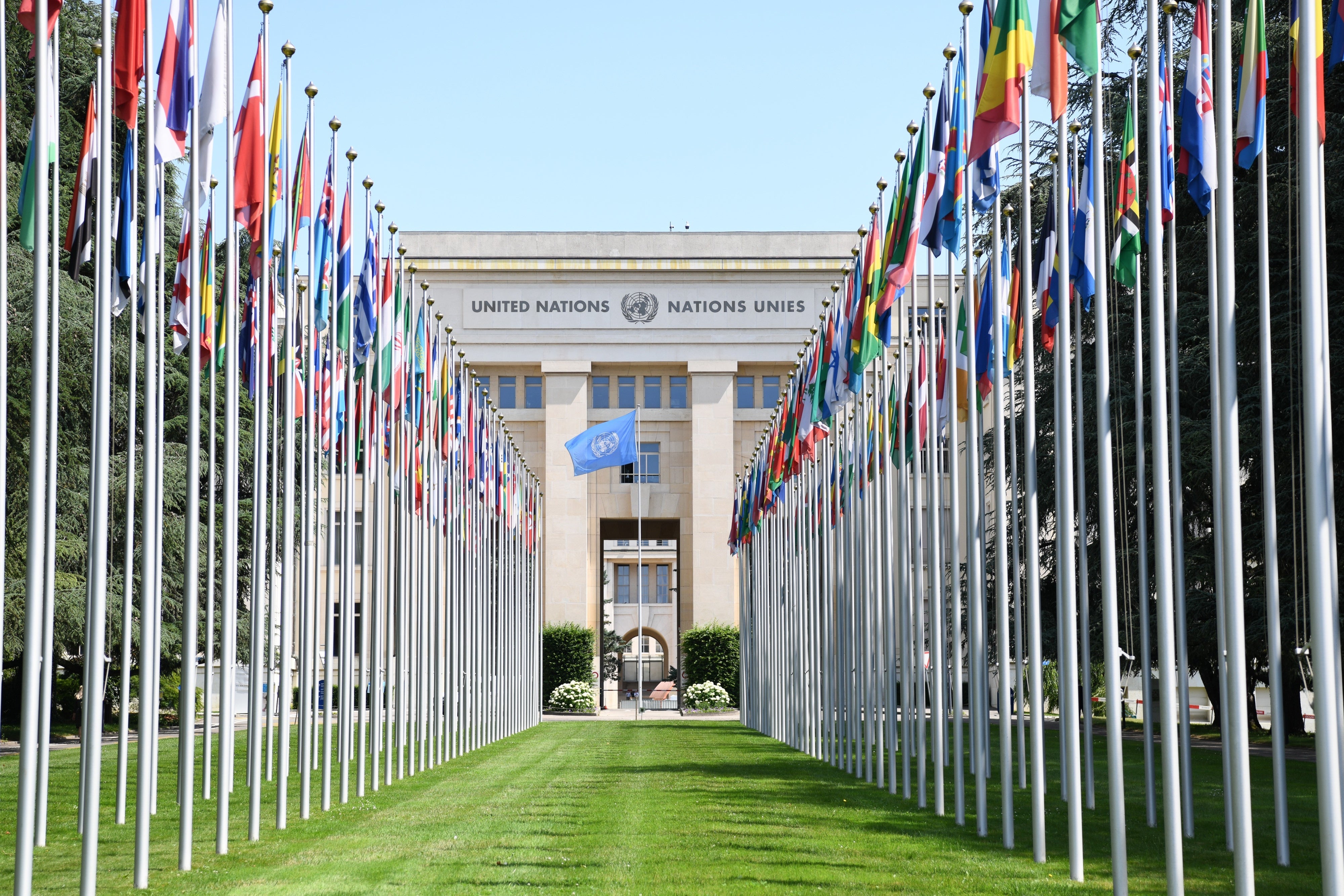 Palais des Nations in Geneva, Switzerland, June 16, 2025. 