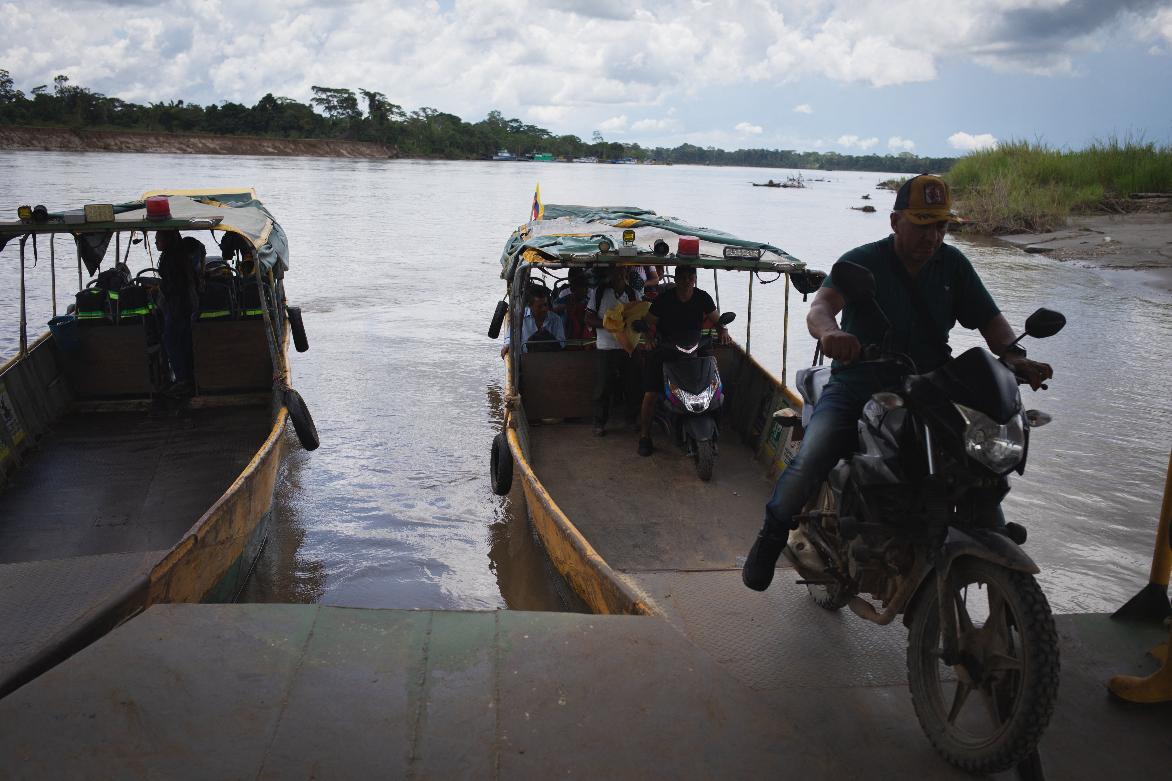 Muelle de Puerto Asís en Putumayo, Colombia, el 19 de octubre de 2025.