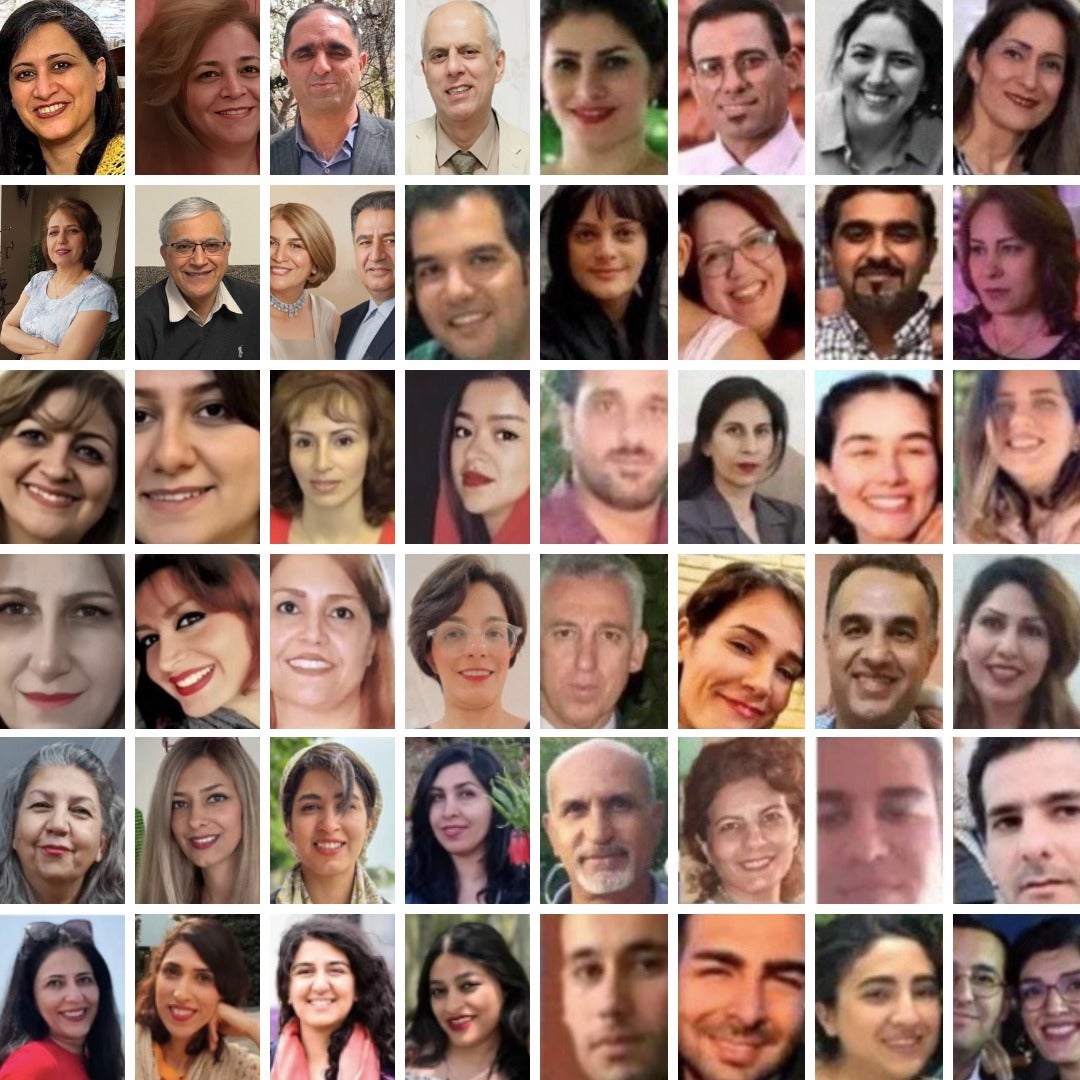 Des photos de membres de la communauté bahaïe en Iran qui ont été touchés par la vague de répression menée par les autorités iraniennes contre cette communauté. 