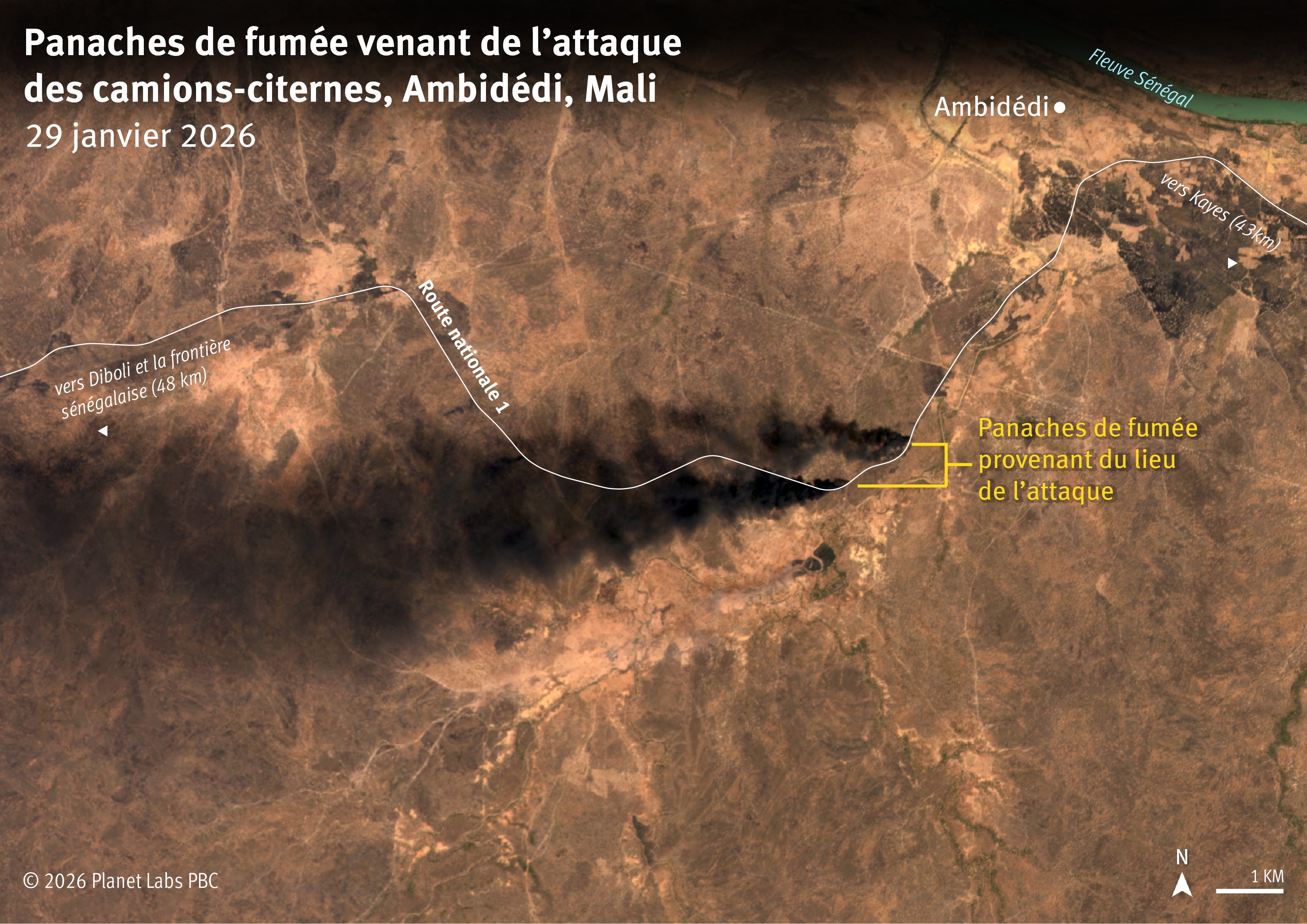 Image satellite annotée