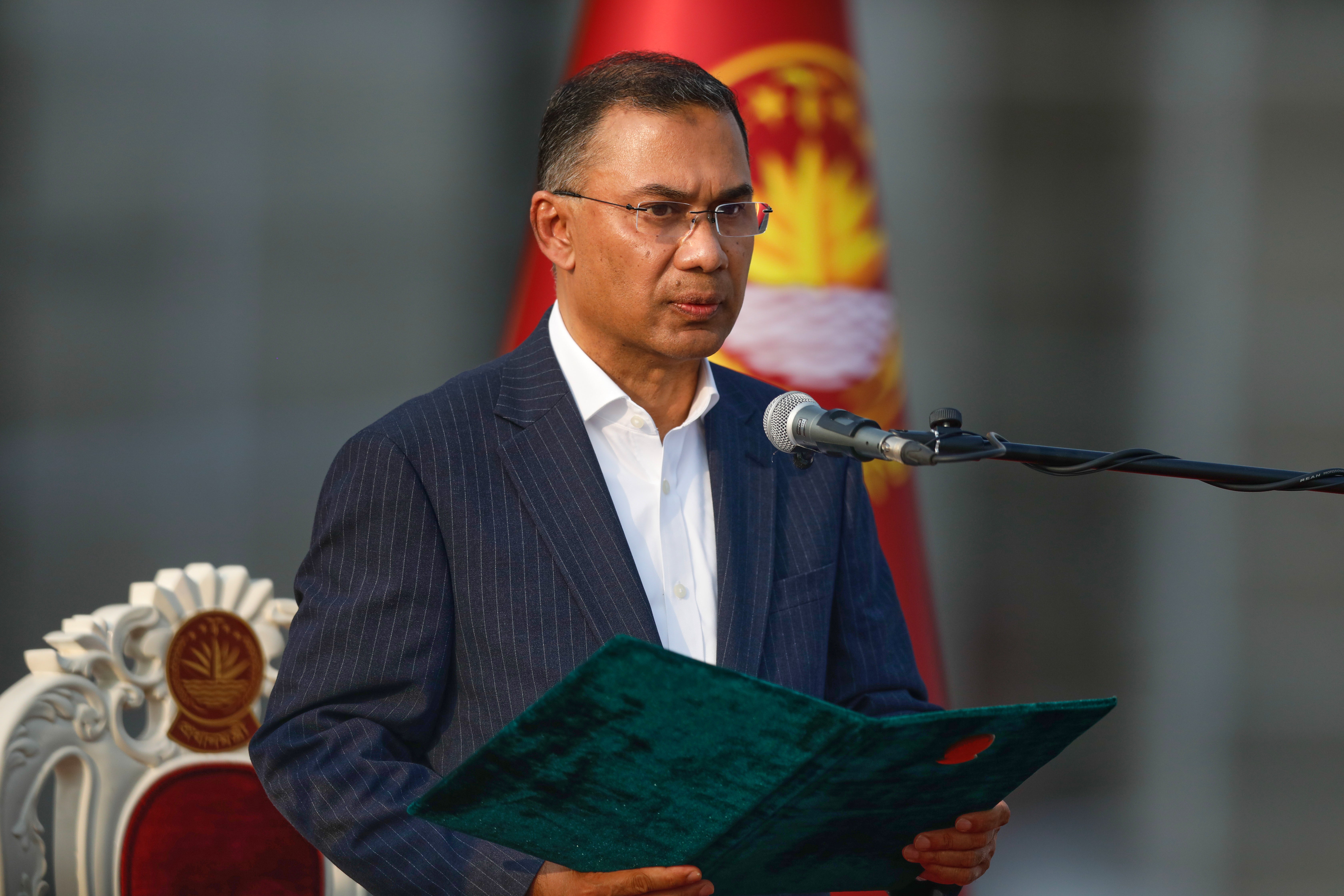 Tarique Rahman takes the oath of office