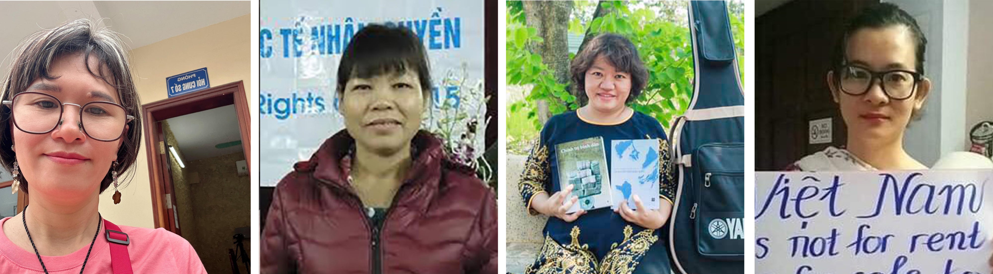 Left to right: Hoang Thi Hong Thai, Can Thi Theu, Pham Doan Trang, and Dinh Thi Thu Thuy. 