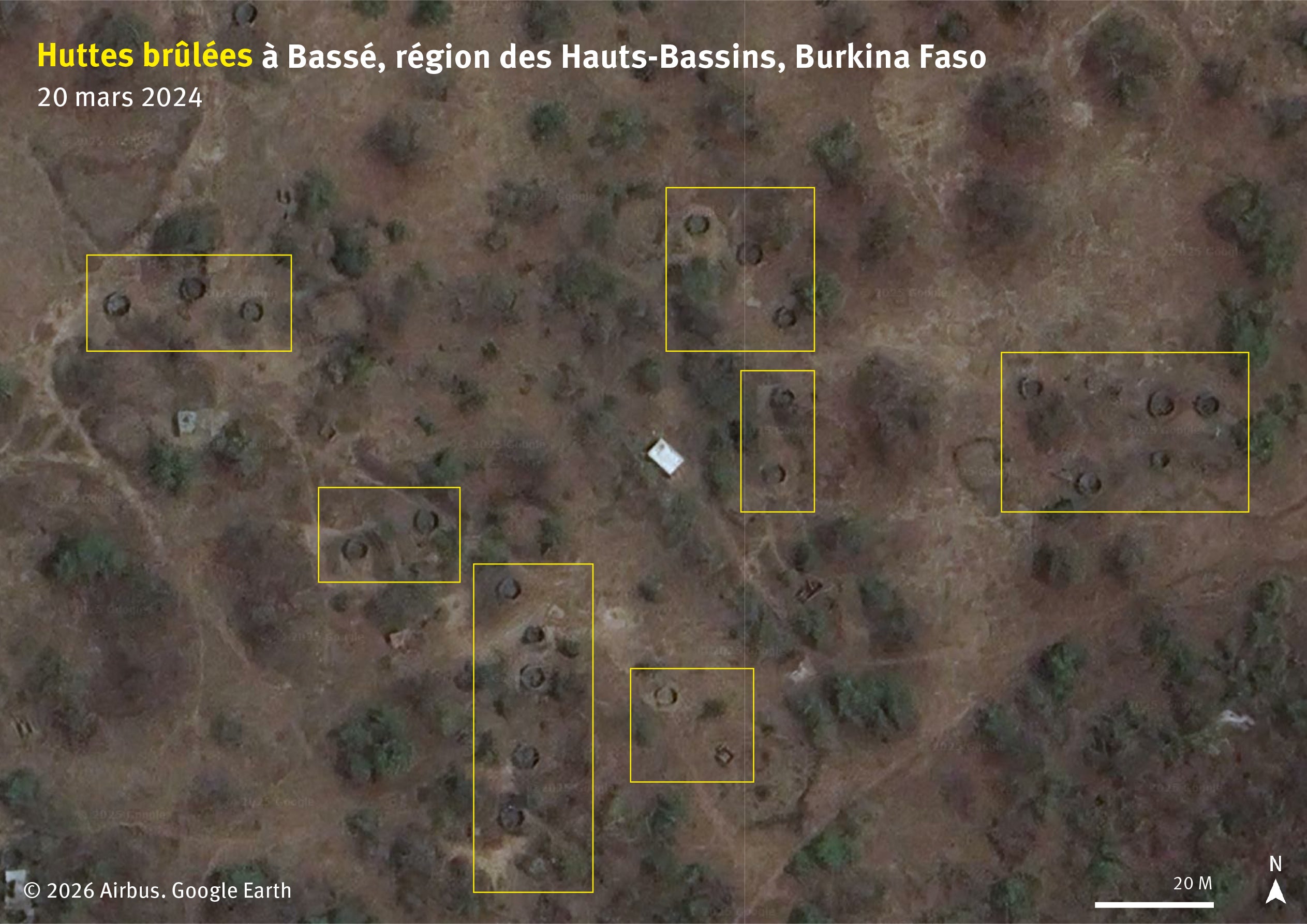 annotated satellite image in french