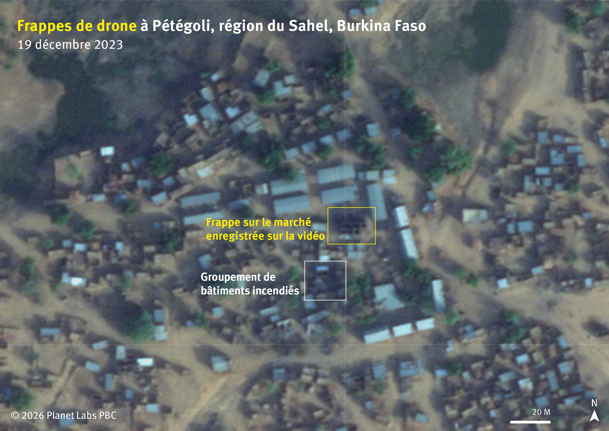 annotated satellite image in french