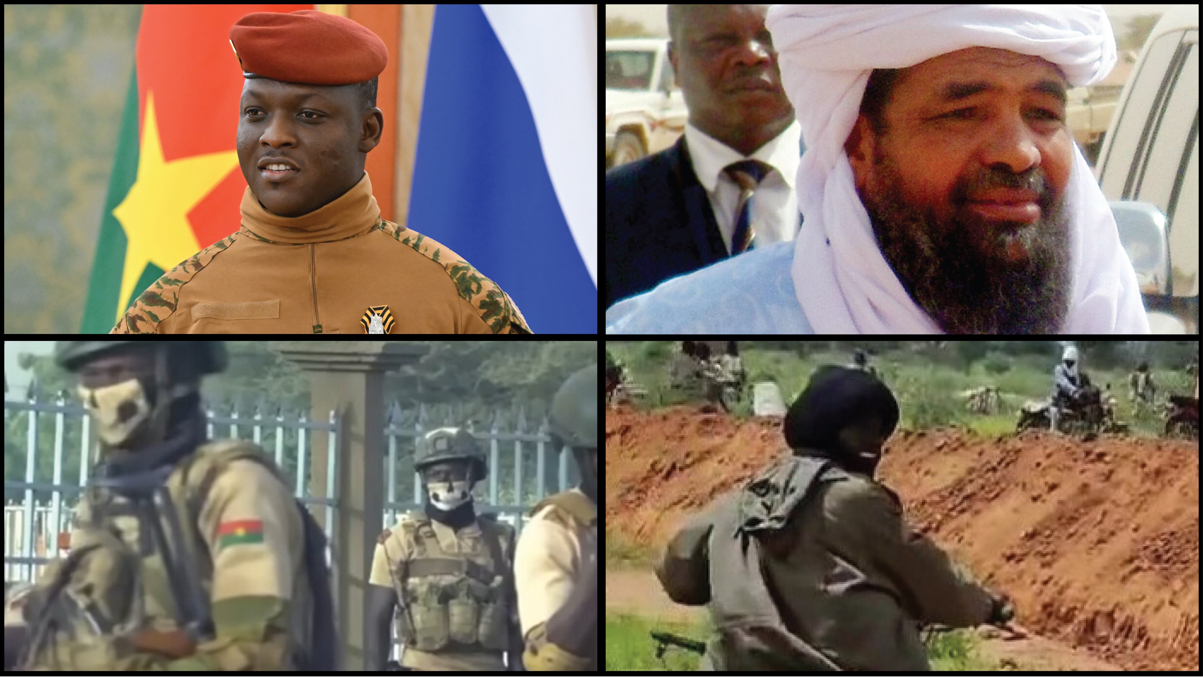 Portraits von hochrangigen Befehlshabern aus Burkina Faso