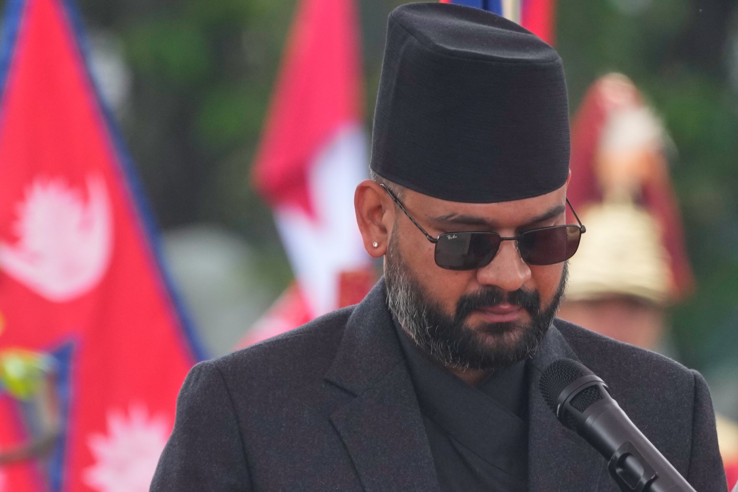 Nepal’s prime minister, Balendra Shah, takes the oath of office, Kathmandu, March 27, 2026.