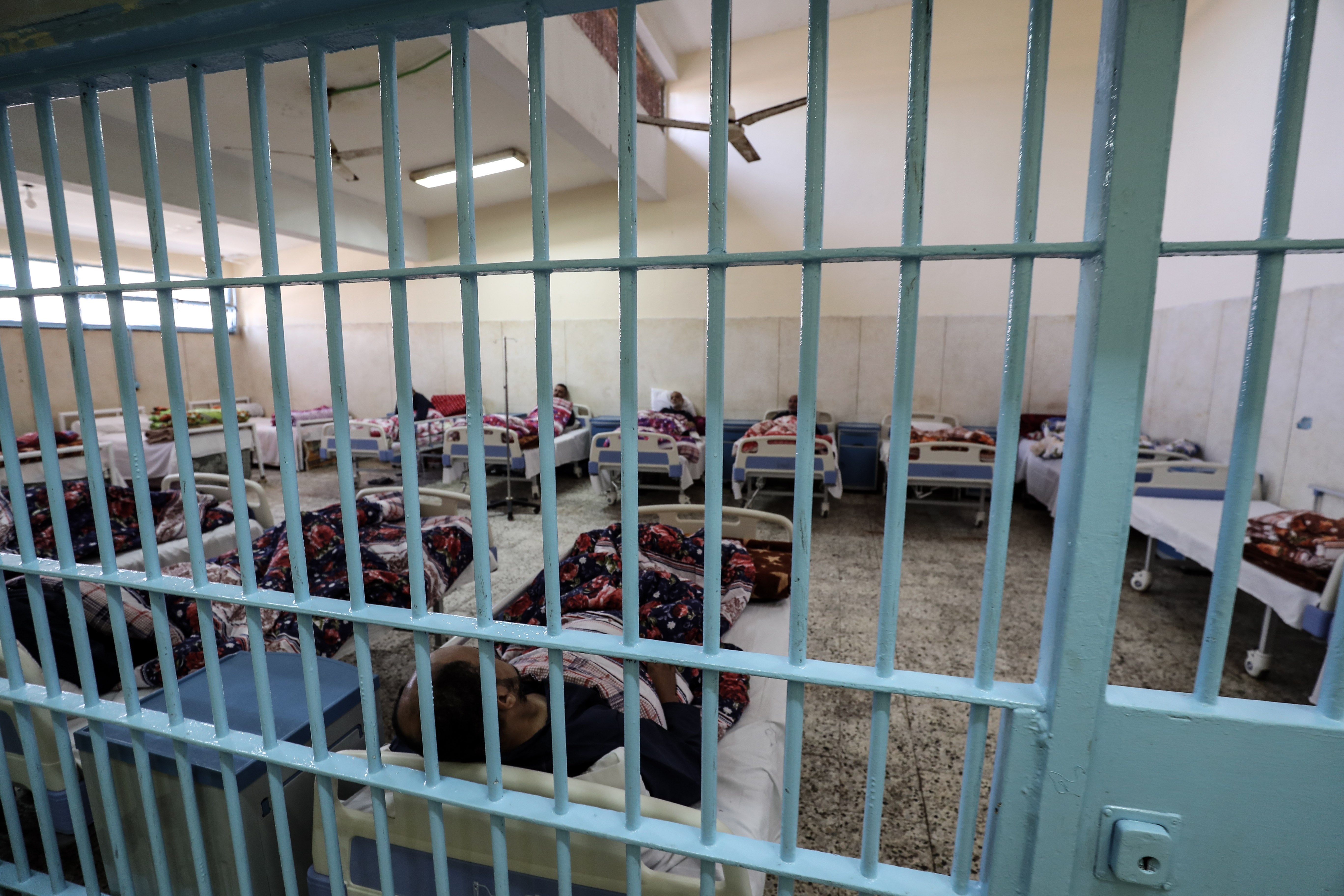 Inmates receiving medical treatment at the clinic of Borg el-Arab prison near Alexandria, Egypt, November 20, 2019.