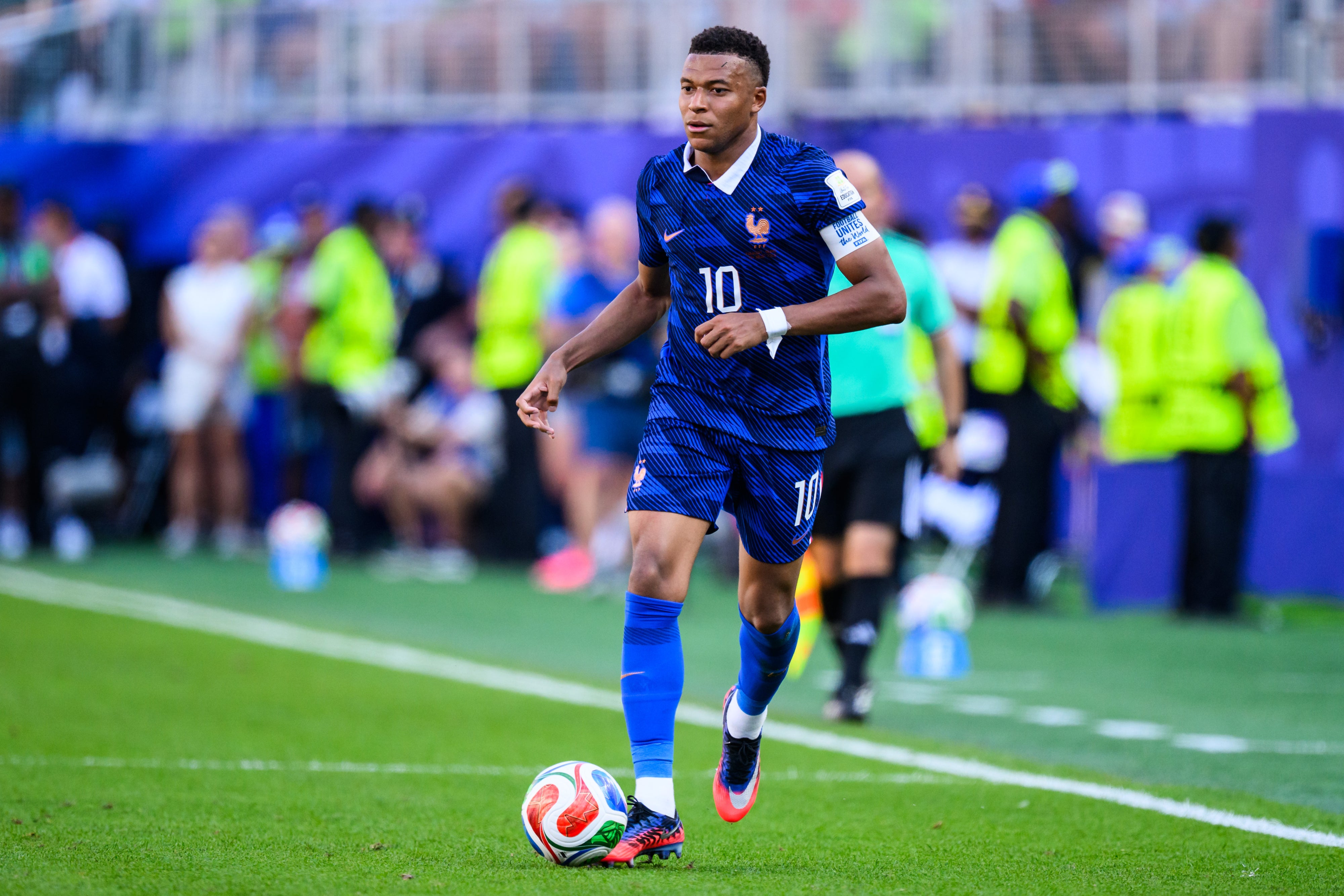 Kylian Mbappé during the men’s World Cup, Round of 16, Paraguay vs. France at Philadelphia Stadium, US, on July 4, 2026. 