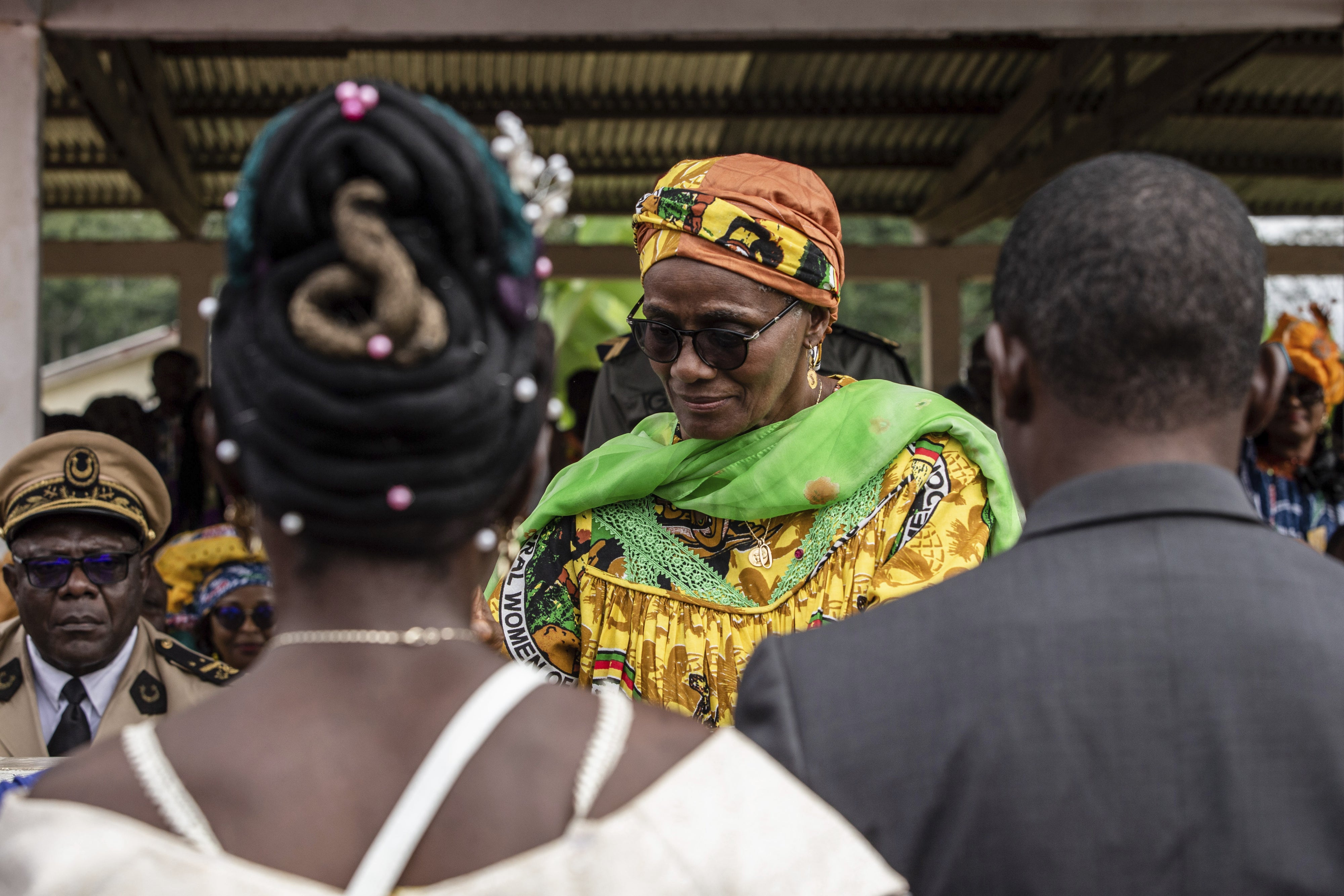 Marie-Thérèse Abena Ondoa, Minister of Women's Empowerment and the Family, at the International Day of Rural Women celebrations in Nguibassal, Centre Cameroon, October 17, 2022. 