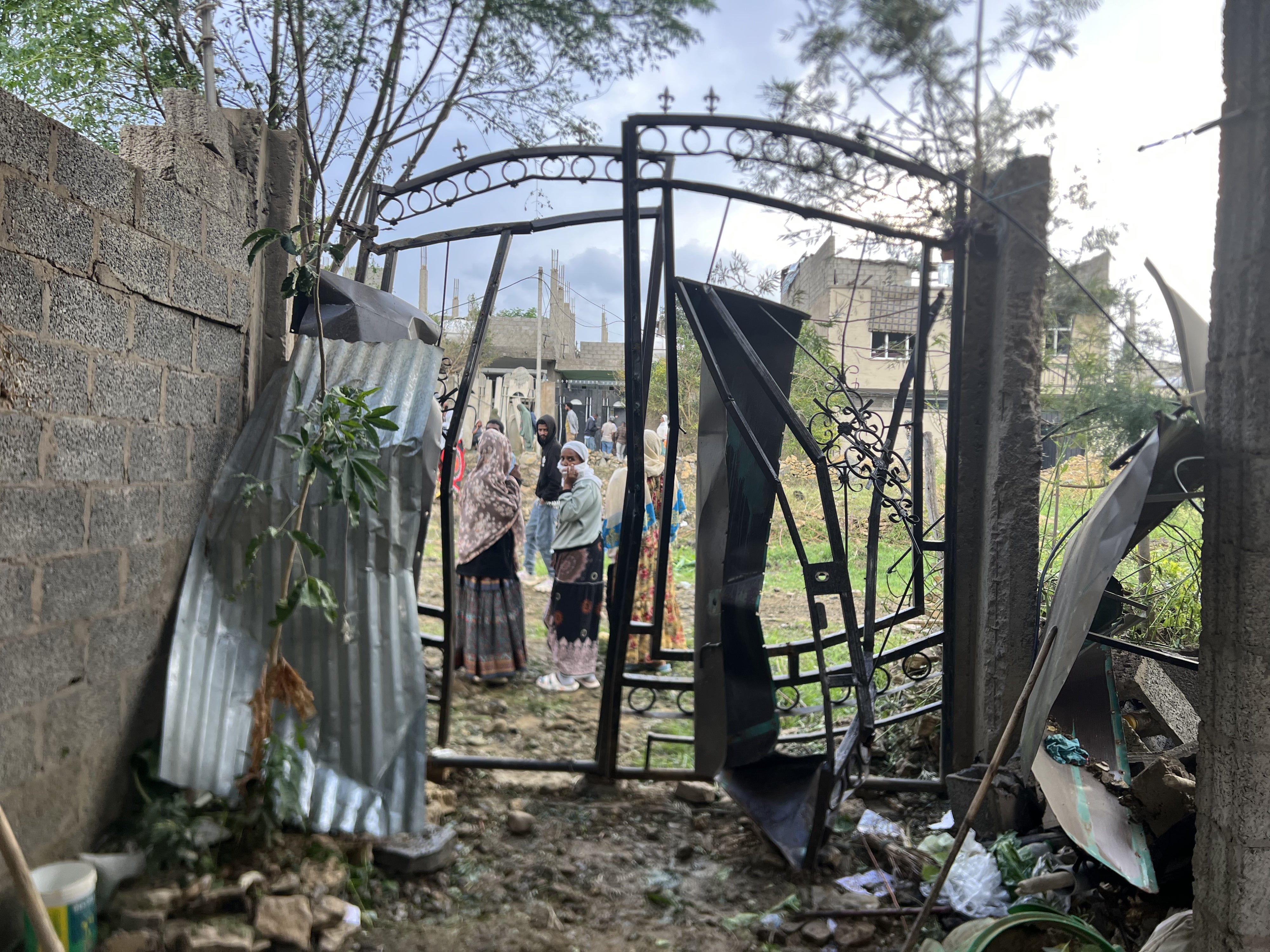 A damaged residential house after the August 20, 2026 airstrike on a residential compound in Daero neighborhood, Mekelle, Tigray region, Ethiopia. The image was taken the same day by a Mekelle resident. 