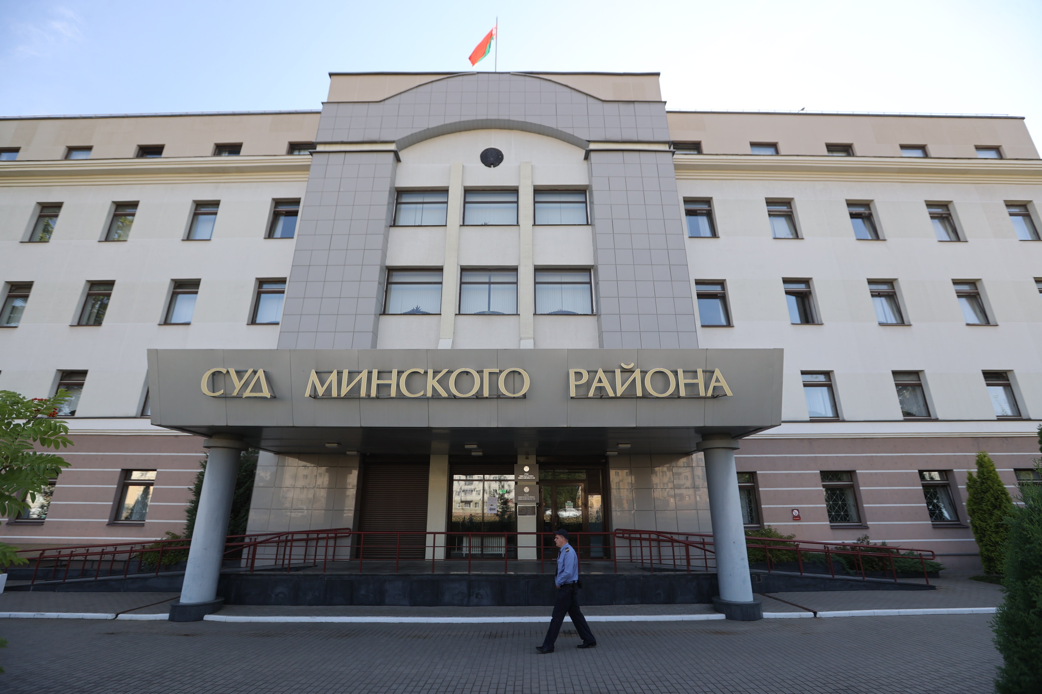 The Minsk District Court, Belarus, August 4, 2021. 
