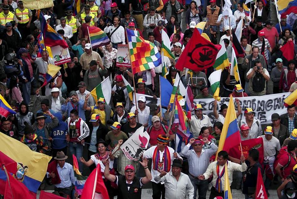 Ecuador: crackdown on protesters