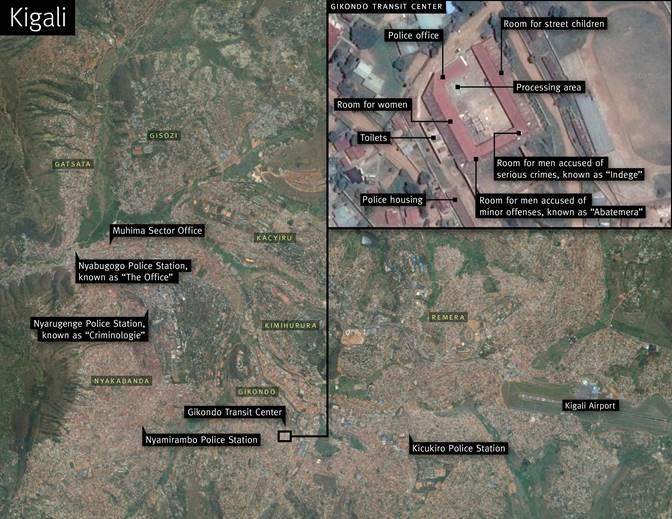 Satellite image of Gikondo Transit Center Kigali