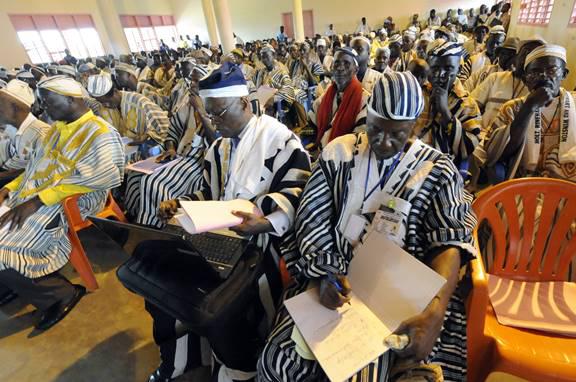 Ivorian traditional chiefs attend a workshop