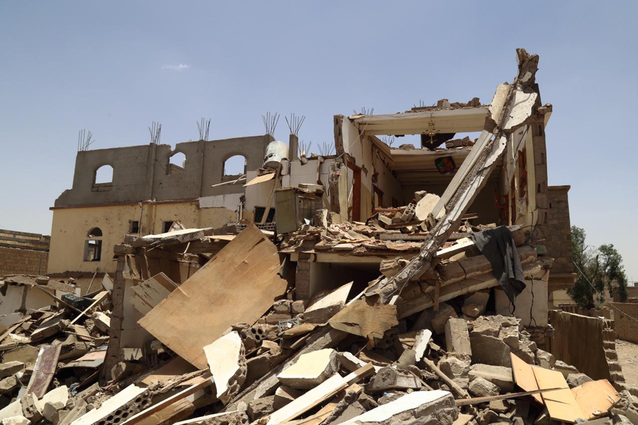Air strikes by the Saudi-led coalition destroyed the al-Ibbi family’s home on May 5, 2015. 