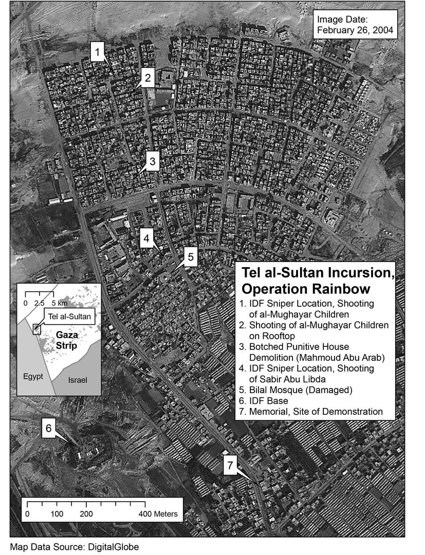 Satellite image of Rafah