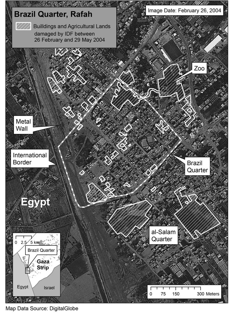 Satellite image of Rafah