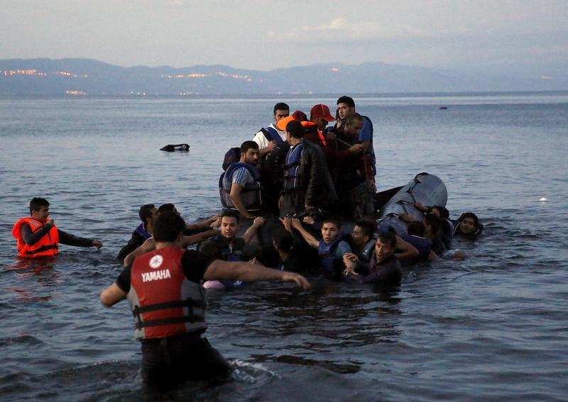 migrants greece aegean sea