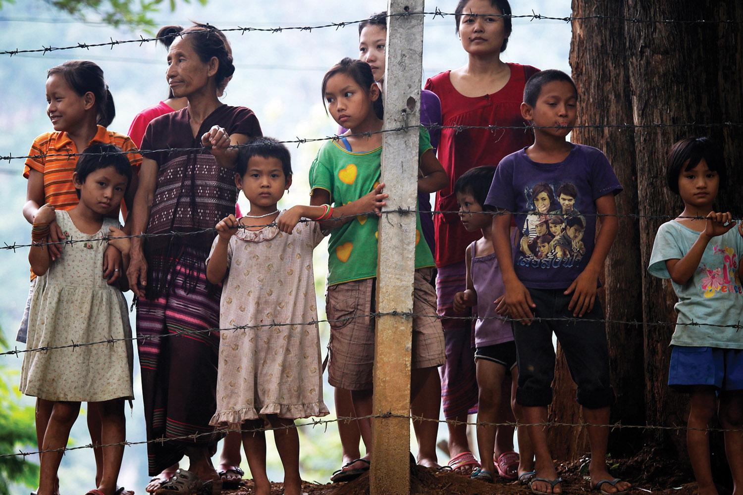 Burmese refugees at the Mae La refugee camp near Mae Sot, Thailand, one of nine refugee camps along the Thai-Burma border, June 2012.