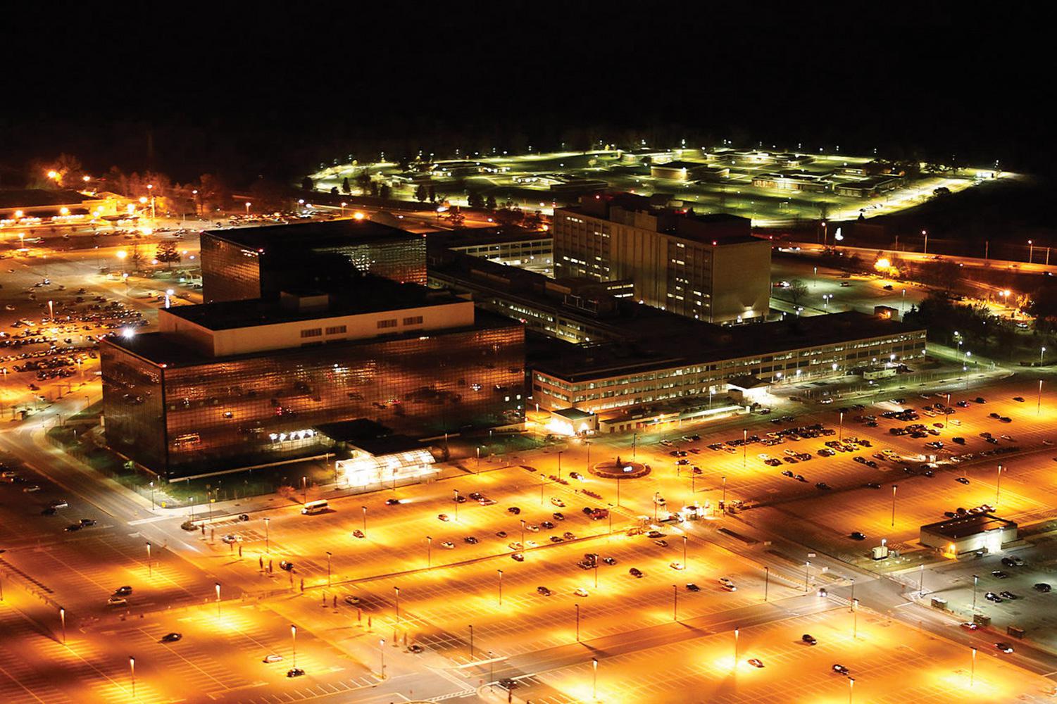 Headquarters of the US National Security Agency in Fort Meade, Maryland.