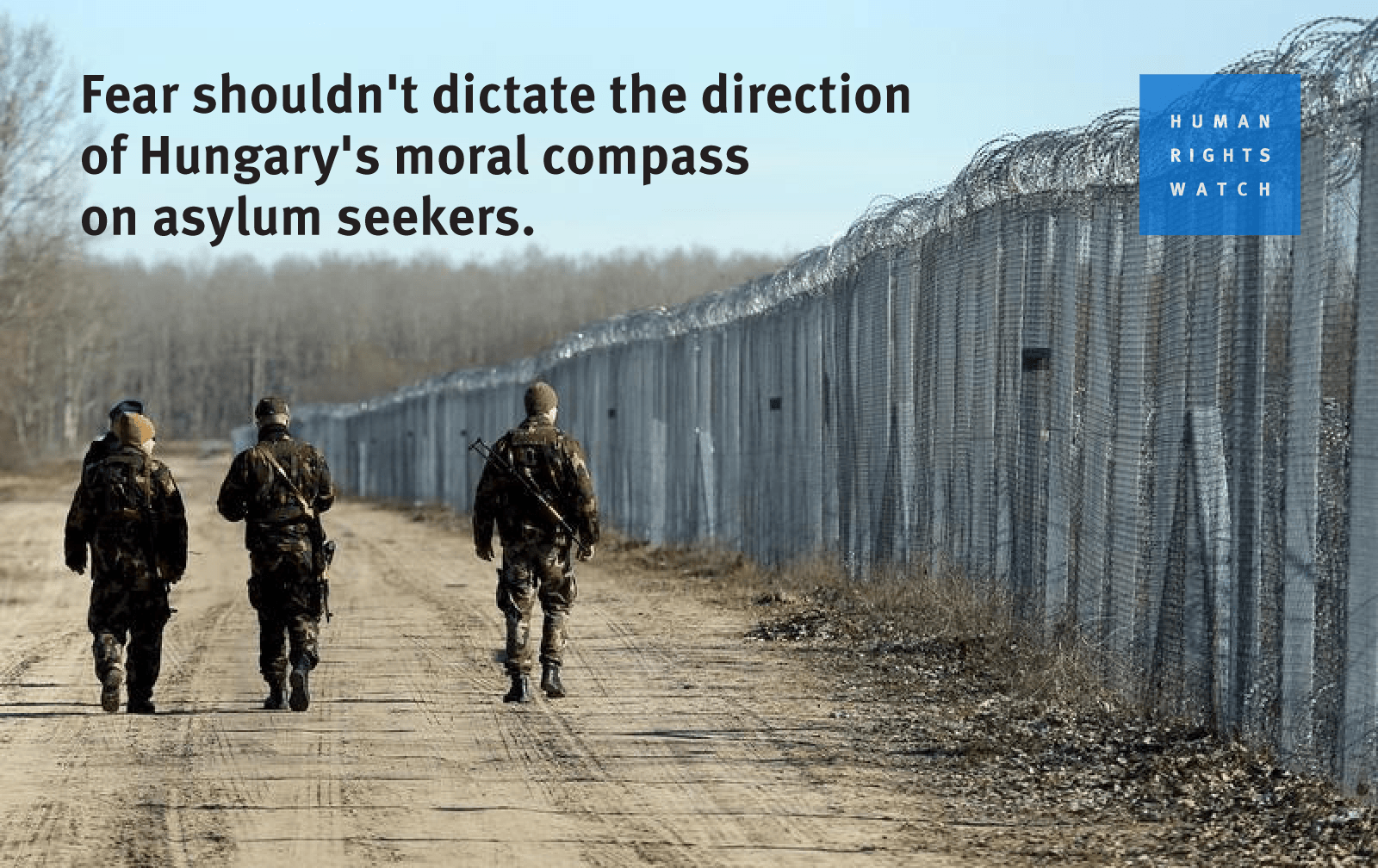 Graphic on Hungary asylum seeker policies. 