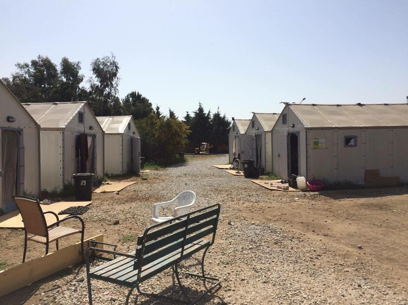 The refugee camp of PIKPA on Lesbos island, Greece. Since October 2015 around 2,000 people including people with disabilities, single women, children, and survivors of shipwrecks, have found shelter at PIKPA.