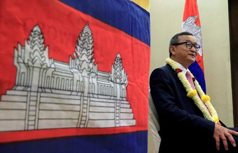 Sam Rainsy during an interview in Manila, Philippines on June 29, 2016. 