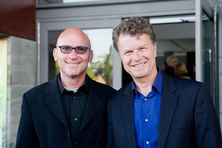 Boris, pictured together with his husband, 