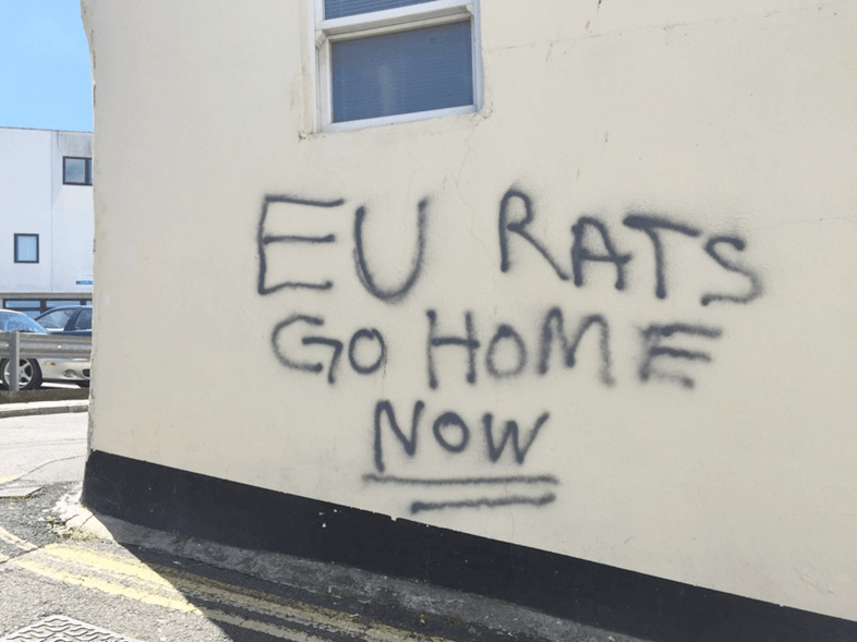 UK Brexit graffiti