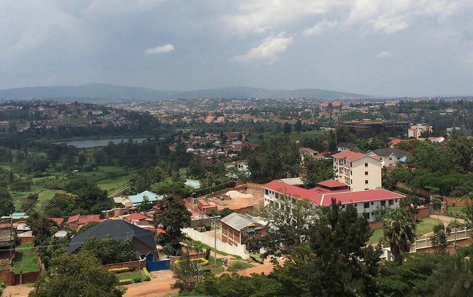 Une vue générale de Kigali, la capitale du Rwanda, le 26 mars 2014. 