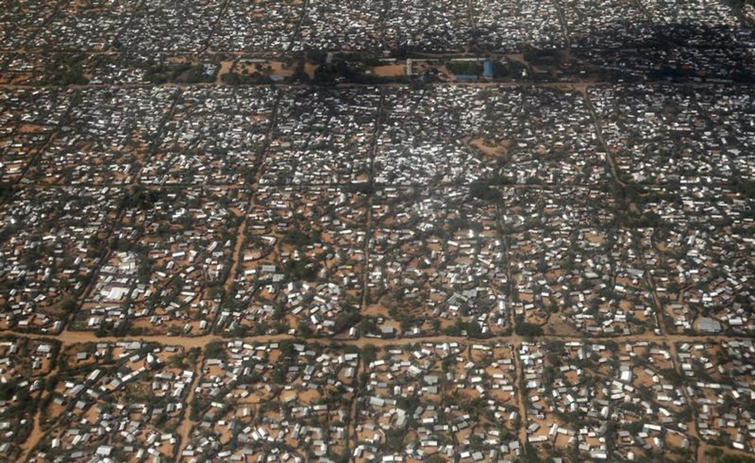 Photo: An aerial picture shows a section of the Hagadera camp in Dadaab near the Kenya-Somalia border, May 8, 2015.