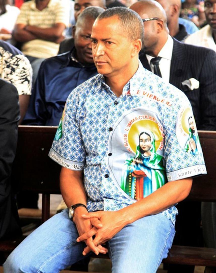 Moise Katumbi, opposition leader and former governor, attending a funeral mass in honor of legendary Congolese singer Papa Wemba in Lubumbashi, Democratic Republic of Congo, May 4, 2016.