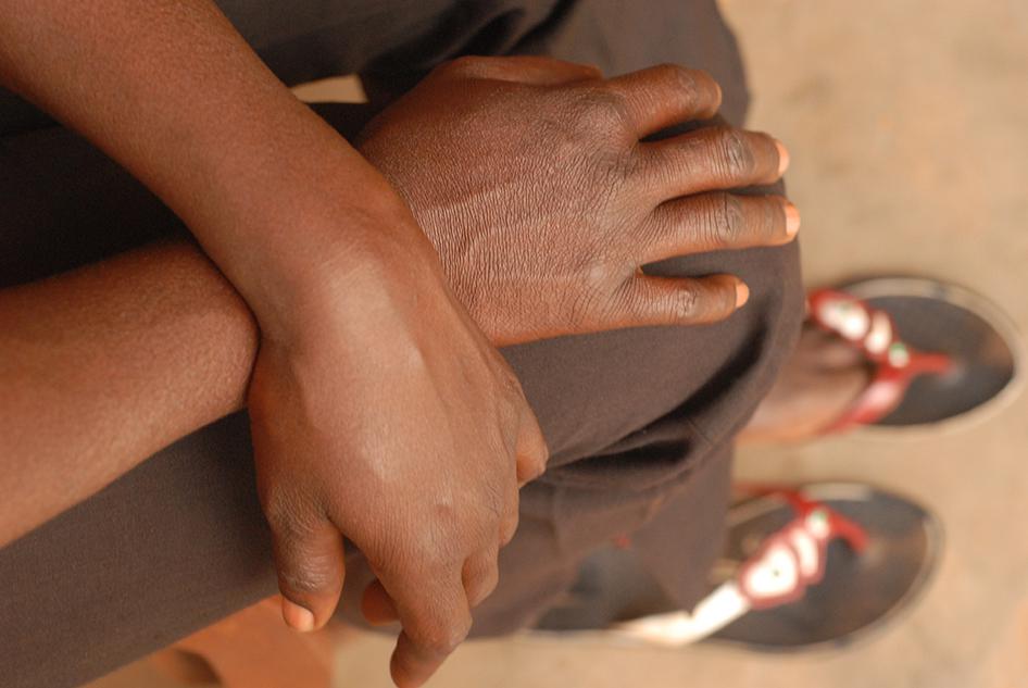 Une femme âgée de 29 ans, qui a été violée en octobre 2015 par des Casques bleus stationnés à Bambari, en République centrafricaine. 