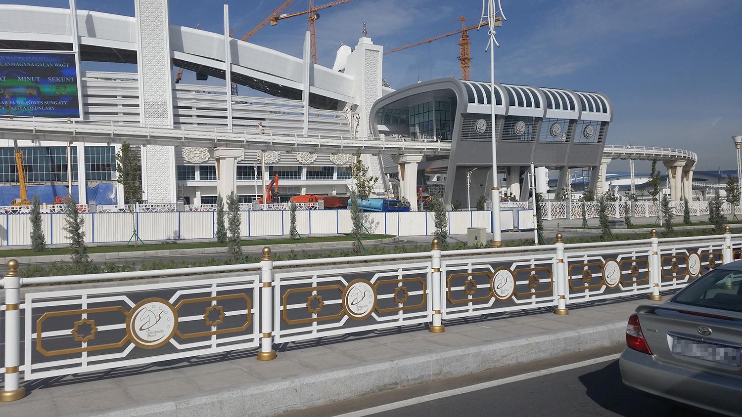 The main stadium in Ashgabat where the fifth Asian Indoor and Martial Arts Games will be held.