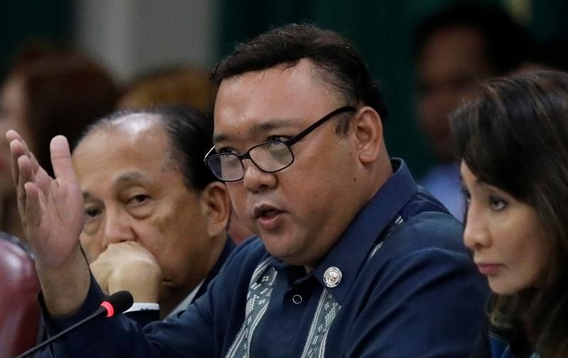 President Rodrigo Duterte’s official spokesperson Harry Roque at the House of Congress in Quezon City, Metro Manila, Philippines May 15, 2017.