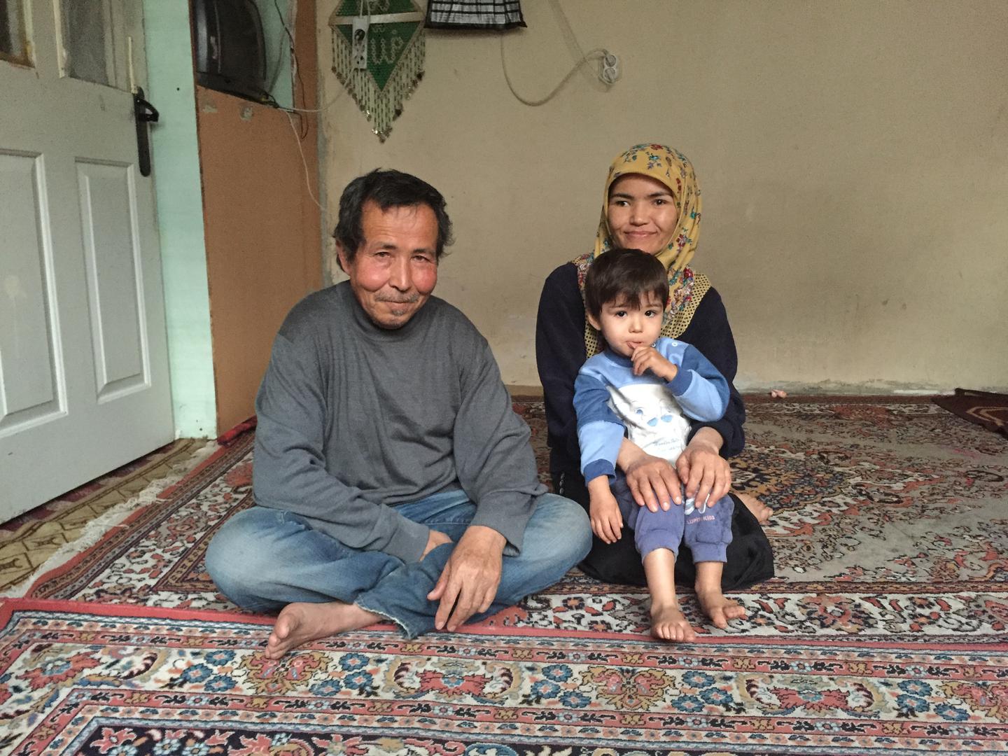 Sarvar and Marzina, Afghan asylum seekers in Denizli, with their son Matin. The couple cannot afford to send their 18-year-old daughter to school and are occasionally unable able to afford food.