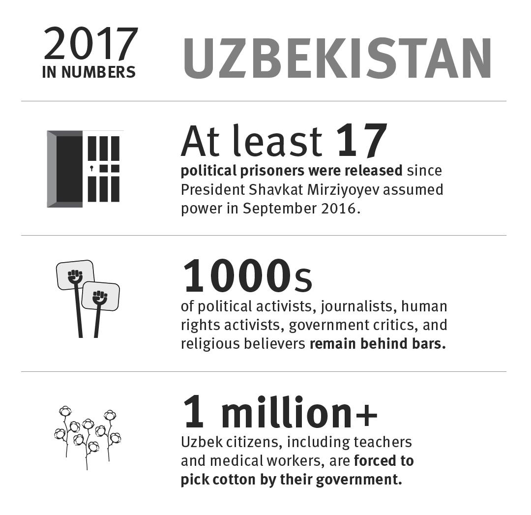 Uzbekistan: 2017 in numbers
