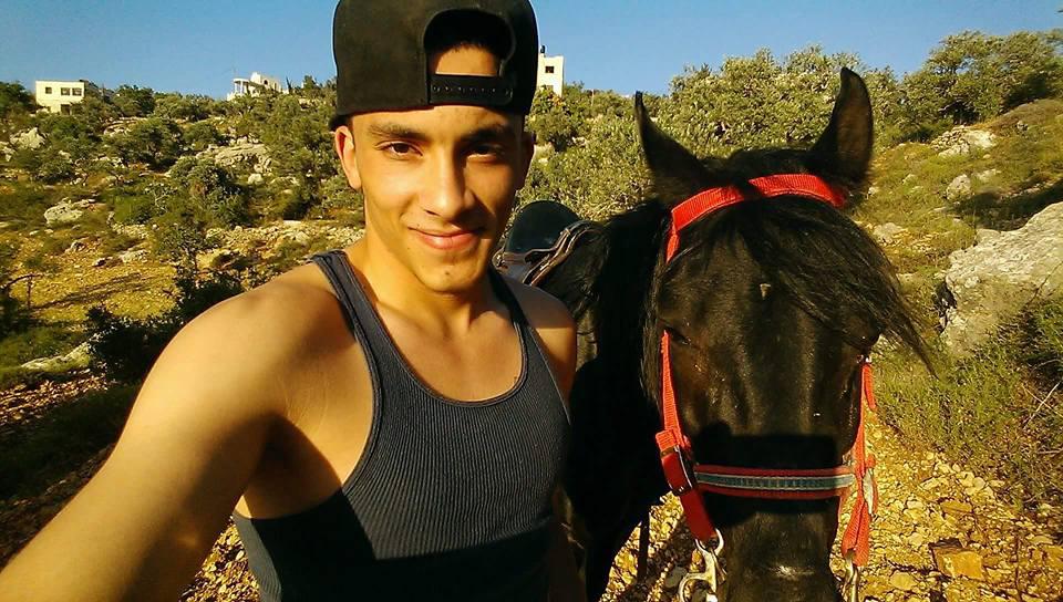 Nadim Nuwarah, 17, in Ramallah in 2014. On May 15, 2014, an Israeli border officer fatally shot Nadim in a protest near Ramallah. 