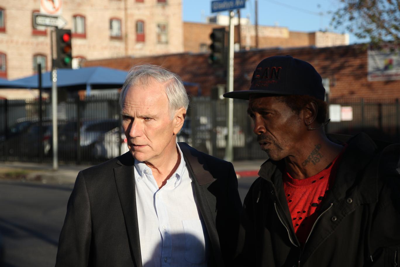 Philip Alston, Special Rapporteur on extreme poverty, visits Skid Row in Los Angeles