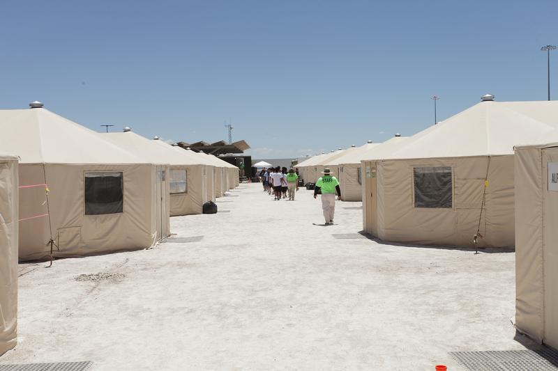 The Tornillo facility, a shelter for children of detained migrants, in Tornillo, Texas, U.S.