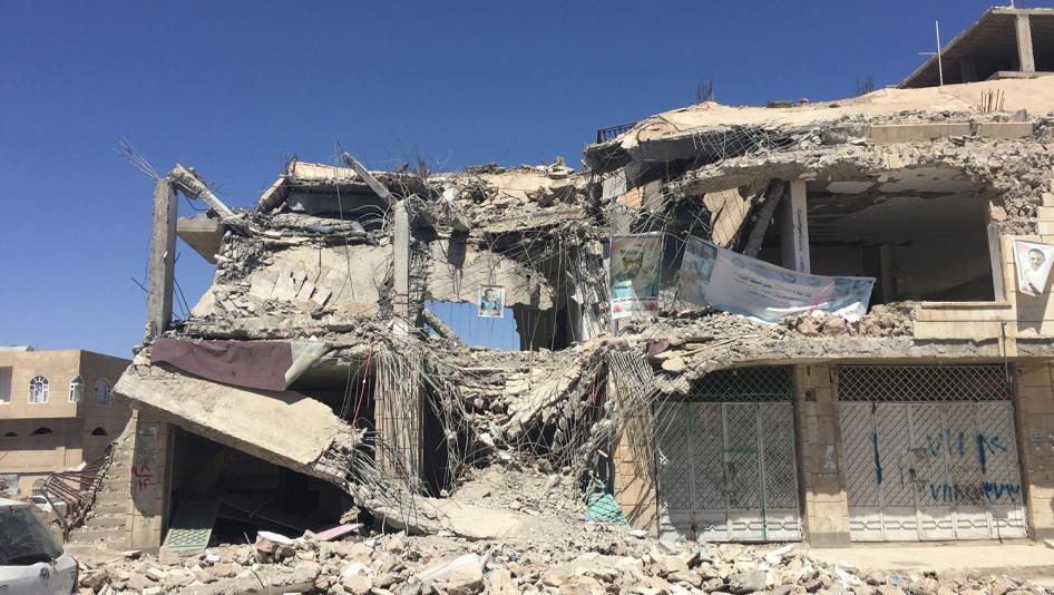 The house of Judge Yahya Muhammad Rubaid in Sanaa was hit by a coalition airstrike on January 25, 2016, killing the judge and four members of his family. Photograph by Belkis Wille.