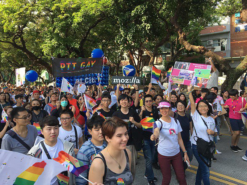 Participants in LGBT Pride Parade in Taipei, Taiwan on October 27, 2018. 