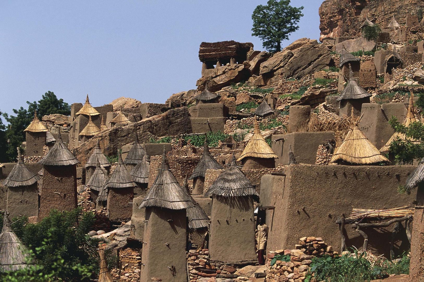 Ireli, Dogon village in Bandiagara Cercle. During 2018, over 200 civilians have been killed and numerous villages destroyed in communal violence between the Peuhl and Dogon ethnic groups in Mopti region. 