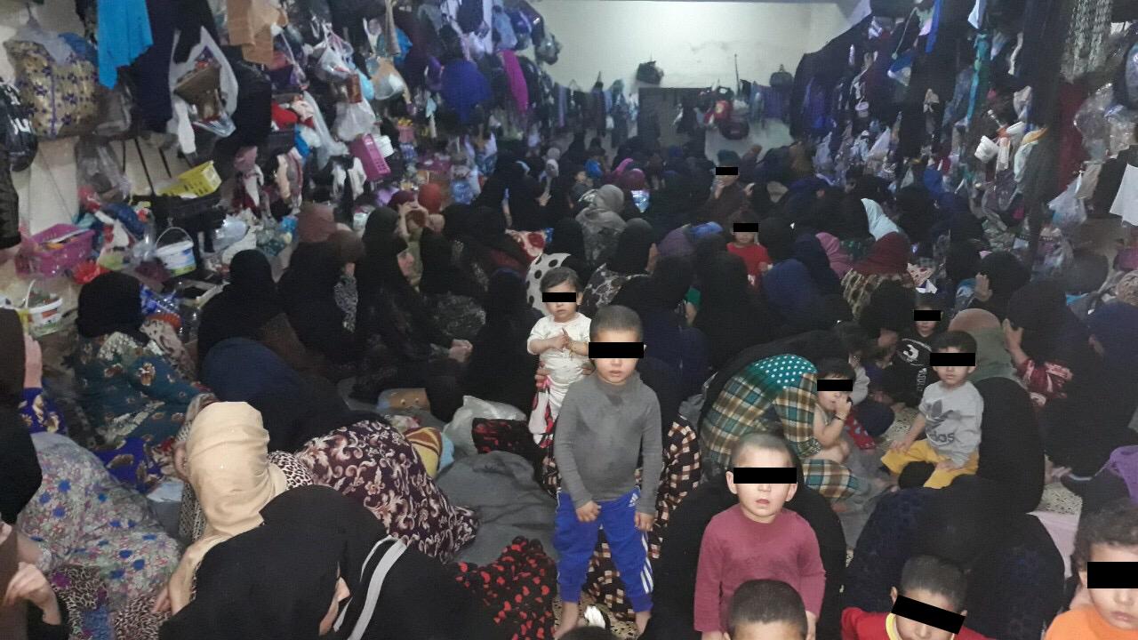 Women’s cell at Tal Kayf prison, taken in April 2019 and shared confidentially with Human Rights Watch, shows extreme overcrowding at the prison.