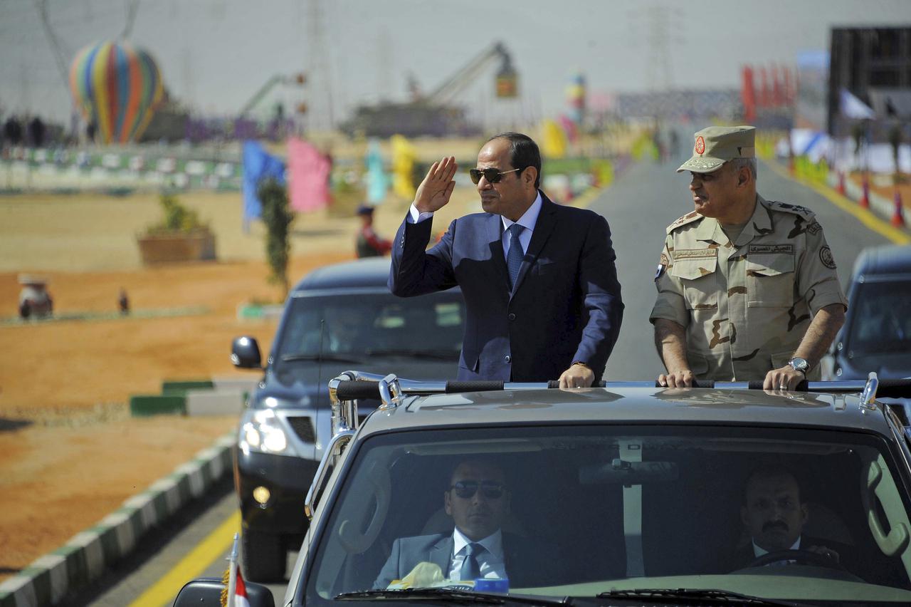 Egyptian President Abdelfattah Al-Sisi. During his presidency, Egypt has harassed, prosecuted, arrested and seized the assets of dozens of human rights groups and defenders.