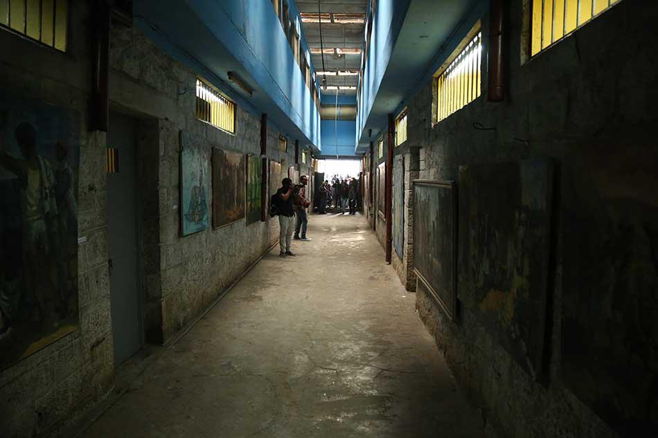 People visit Ethiopia's infamous Maekelawi prison which was transformed into a gallery in Addis Ababa