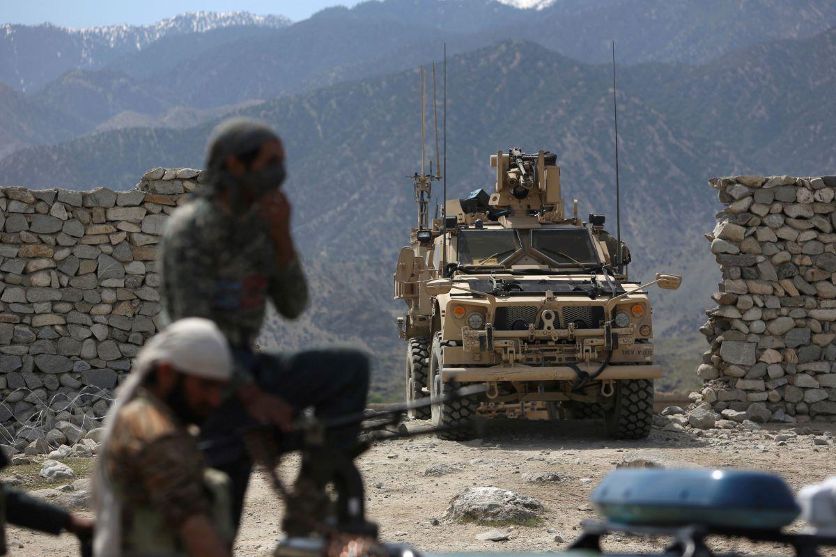 US forces and Afghan security police are seen in Asad Khil, east of Kabul, Afghanistan, Saturday, April 17, 2017. The US military's complicty in abuses in Afghanistan was revealed in papers released in December, 2019